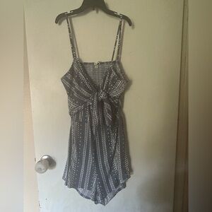 Derek Heart Black and White Backless Dress